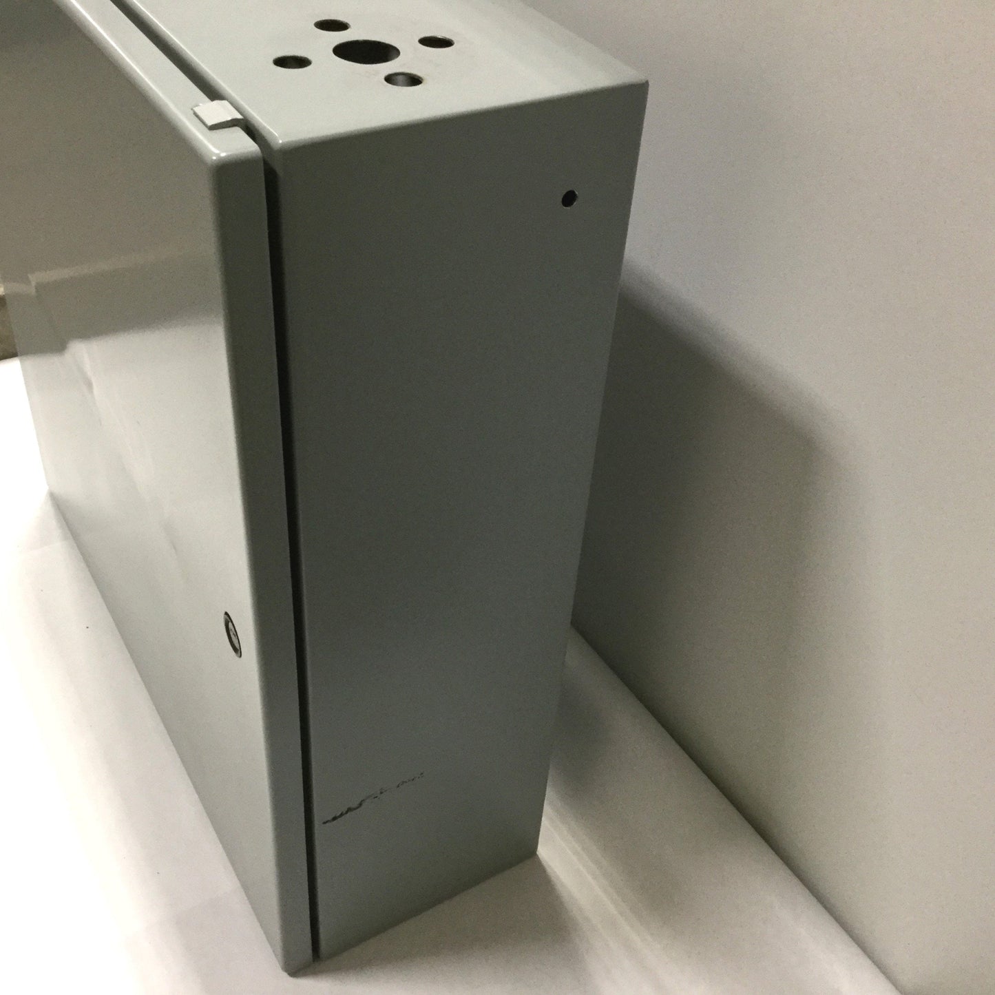 Used Hoffman CSD20206 Electrical Enclosure, 20" x 20" x 6", Steel, *Holes/Dents*