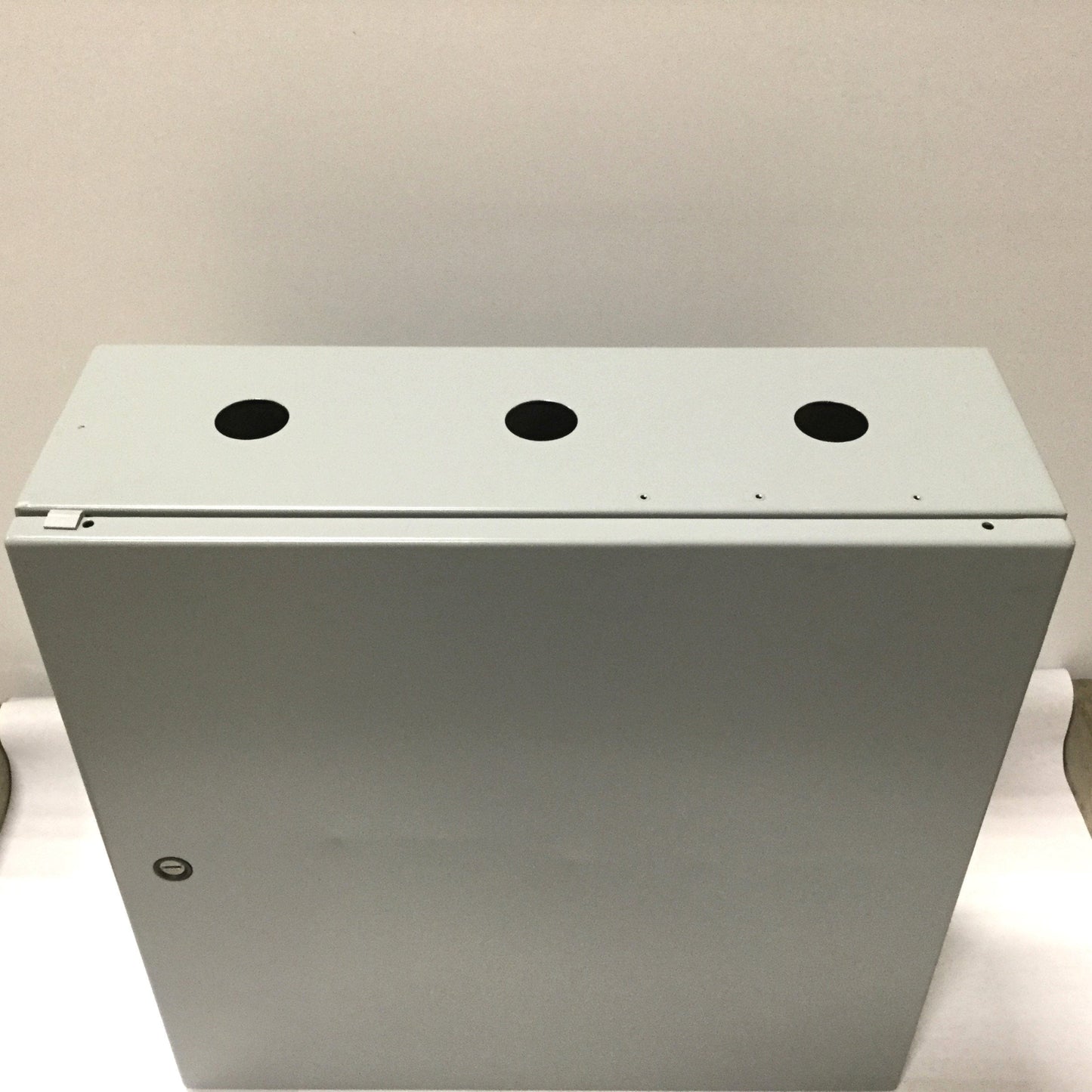Used Hoffman CSD20206 Electrical Enclosure, 20" x 20" x 6", Steel, *Holes/Dents*