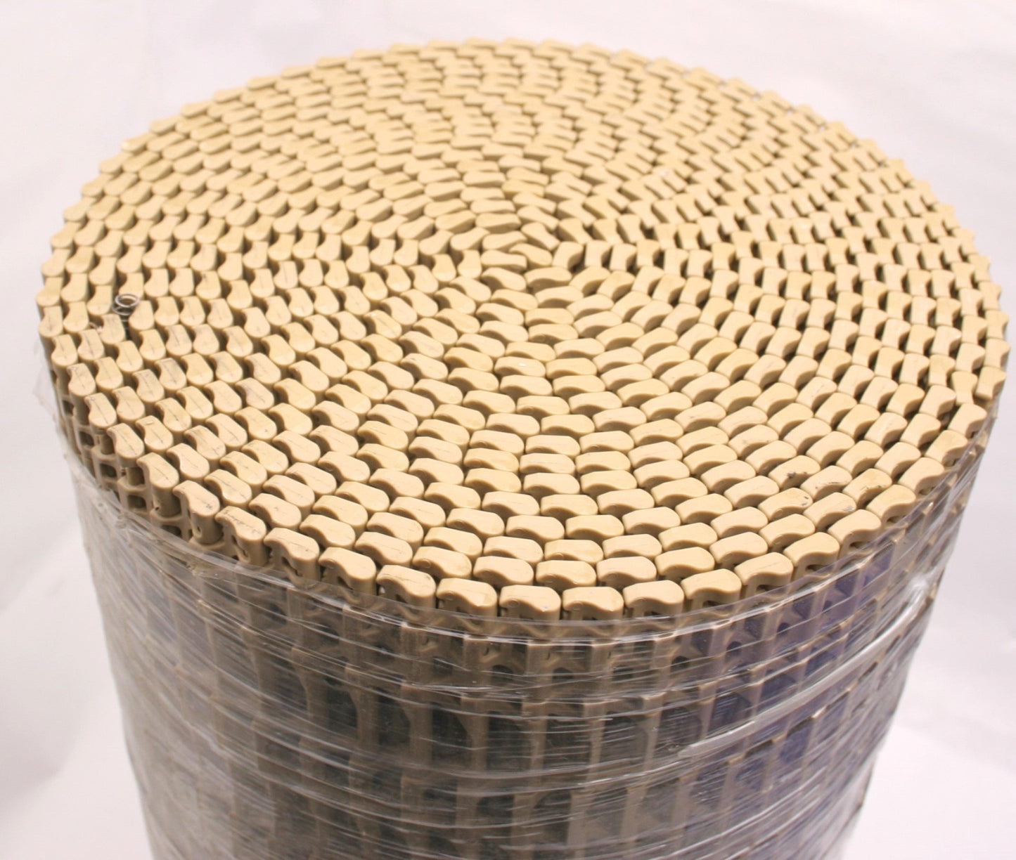 New – Open box Tan Conveyor Belt Width: 22", Length: About 25', Thickness: 1/4"