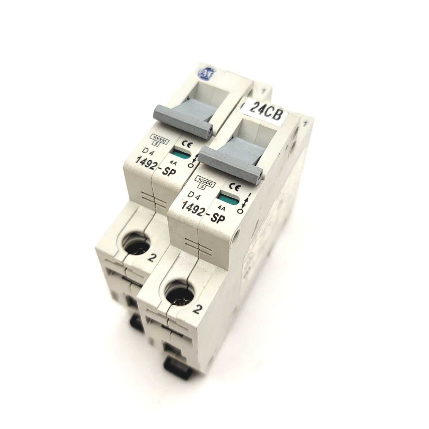 Used Lot Of 2 Allen Bradley 1492-SP1D040 Miniature Circuit Breaker 240/415VAC, 4A