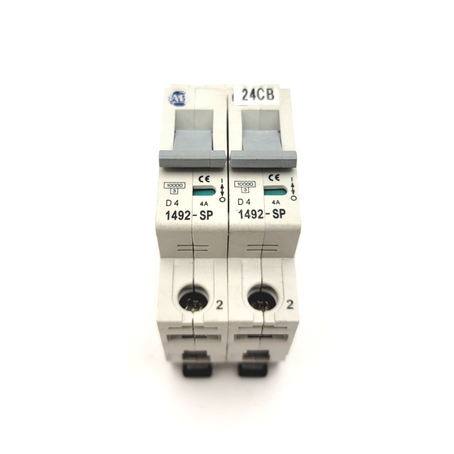 Used Lot Of 2 Allen Bradley 1492-SP1D040 Miniature Circuit Breaker 240/415VAC, 4A
