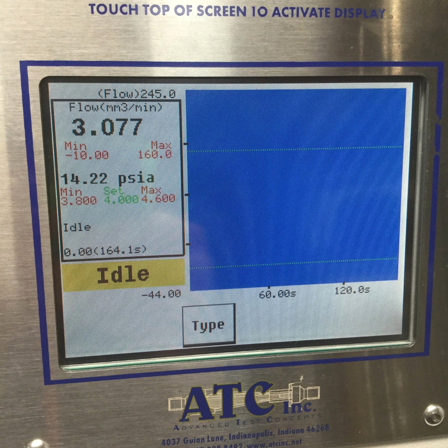 Used ATC IL2-250M-015-VE2 Micro-Flow Vacuum Pressure Leak Test Instrument 0.25cc/min