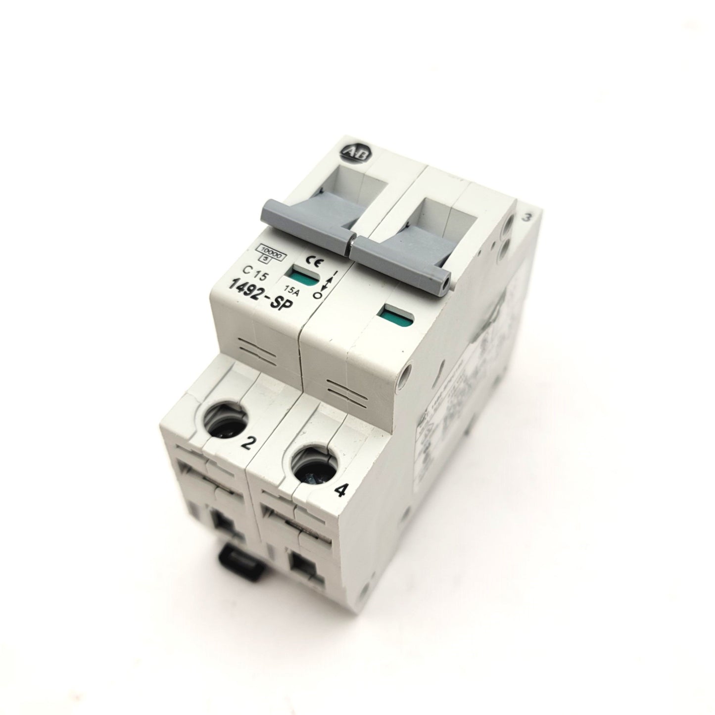 Used Allen Bradley 1492-SP2C150 Miniature Circuit Breaker, 240/415VAC, 15A, 2-Pole