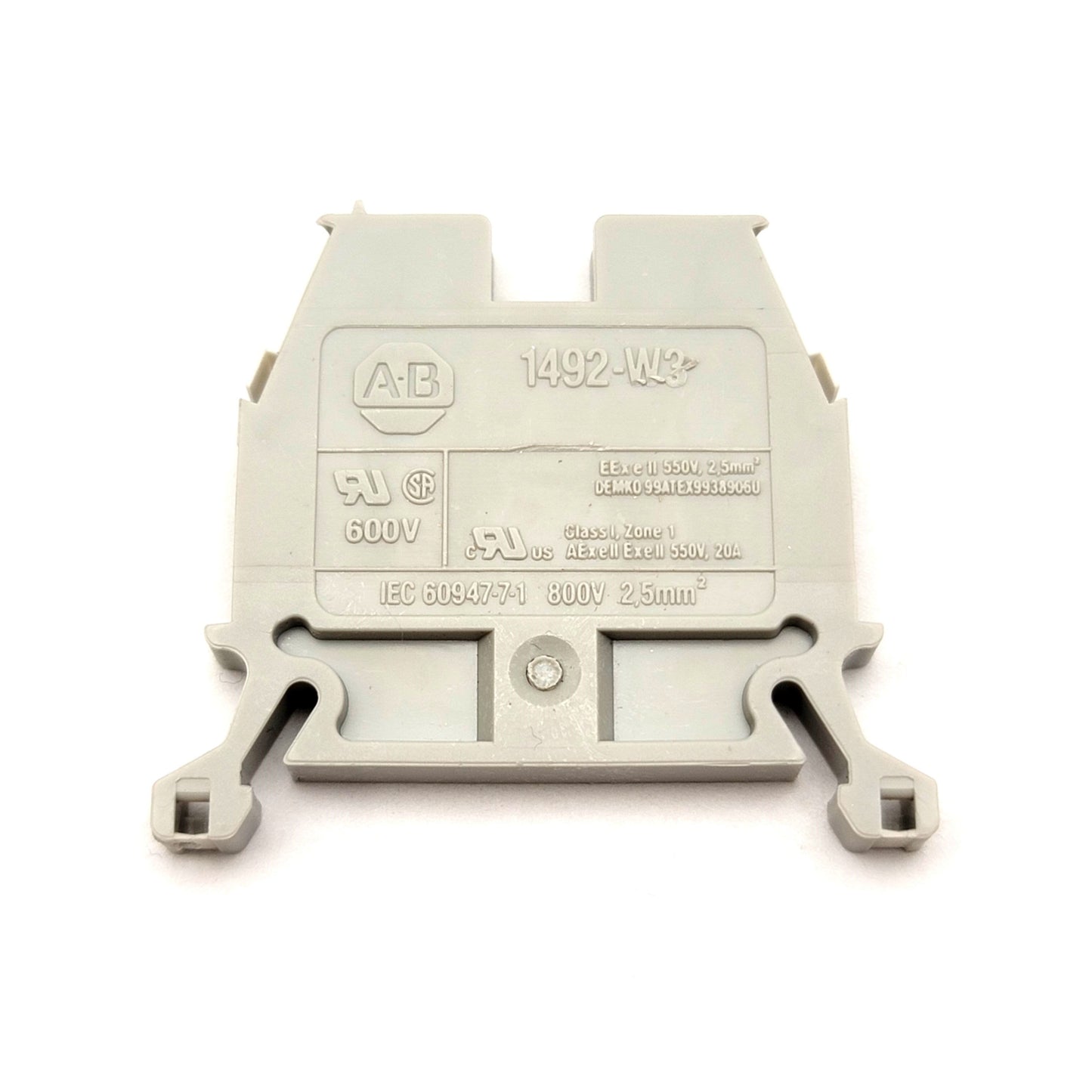 Used Lot Of 40 Allen Bradley 1492-W3 Feed Through Terminal Block 20A 600V AC/DC 2.5mm