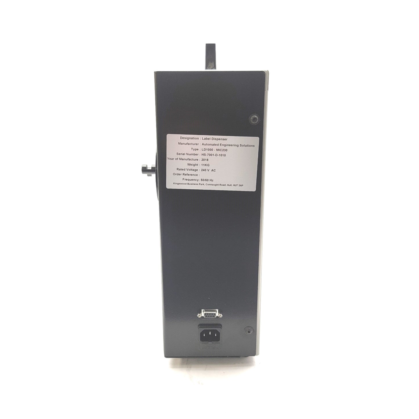 New – Open box Computype LD1000C-MIC230 Automatic Barcode Label Dispenser 230VAC 50/60Hz