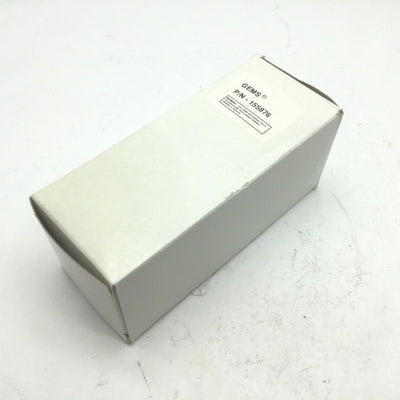 New GEMS 155876 Flow Sensor 1/4" NPT Flow 5 GPM, Voltage: 24VDC