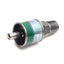 Used Swagelok B-QC4-D-4PMK3 Brass Insturment Quick Connect Stem Valve 1/4" Green Key