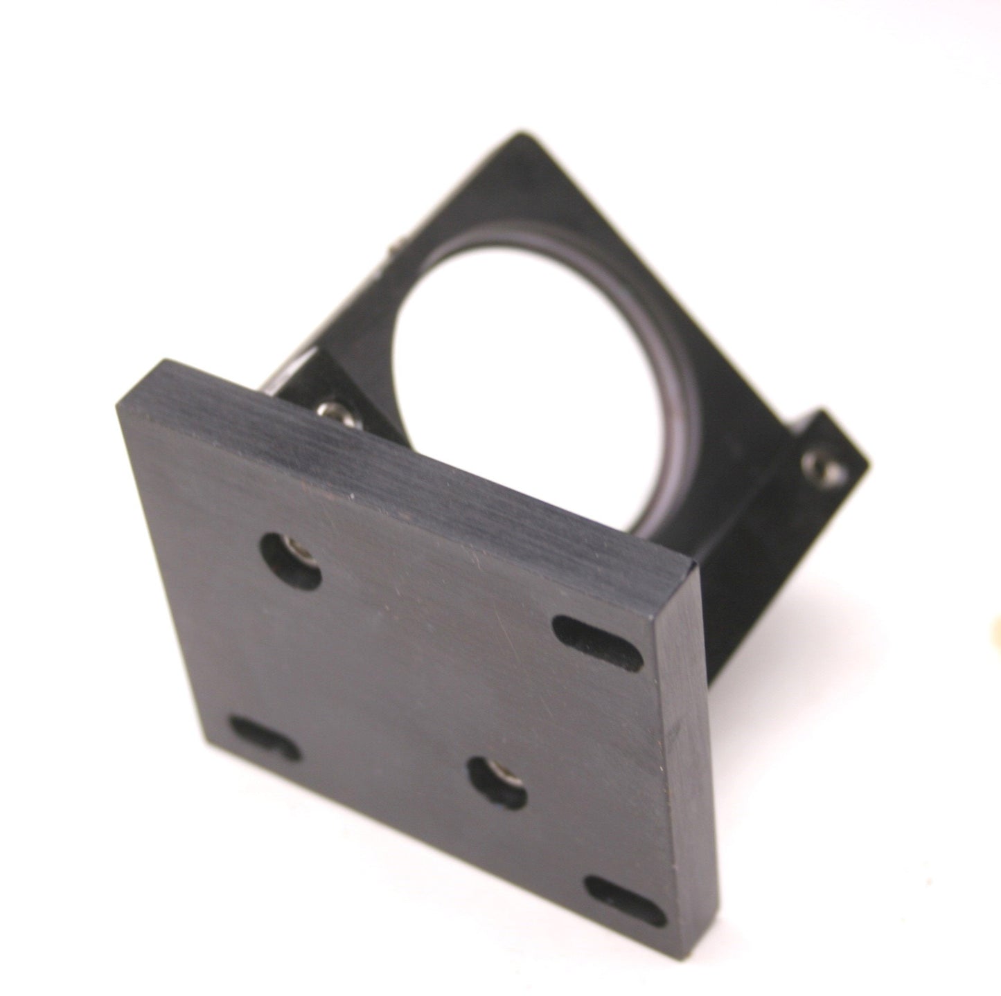Used 90 Degree Adjustable Laser Mirror Holder, 35mm Diameter, 60mm x 50mm Base