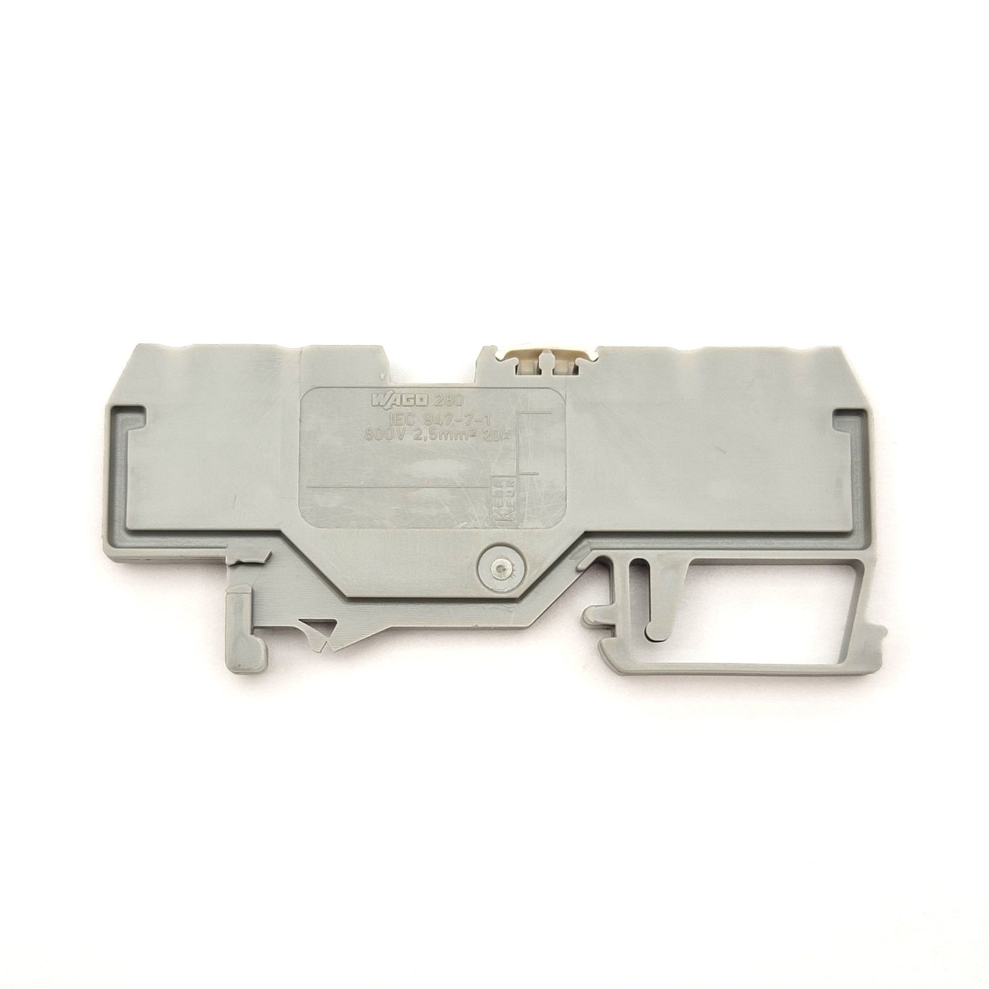 Used Lot Of 10 WAGO 280 IEC 947-7-1 4-Conductor Through Terminal Blocks, 800VAC, 20A