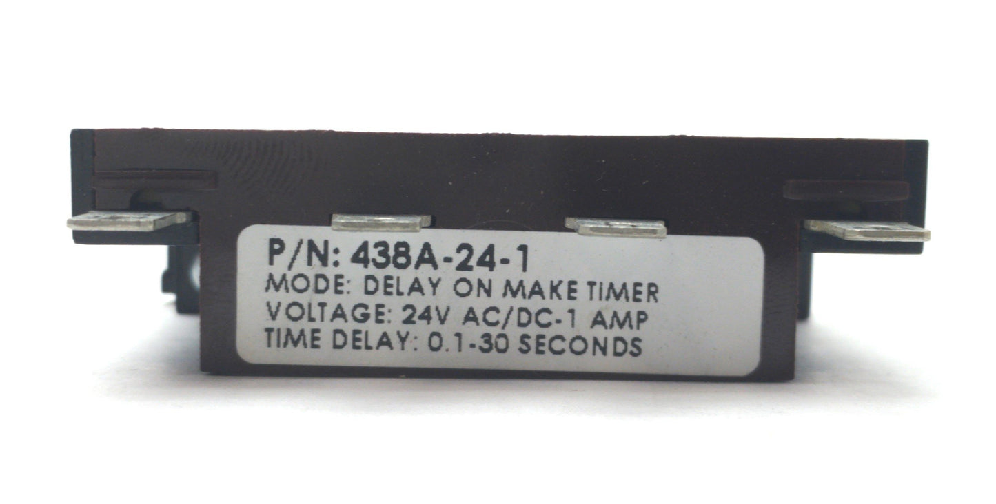 Used Lot of 2 Artisan Controls 438A-24-1 Time Delay Relay 0.1-30 Seconds 24VAC/DC 1A