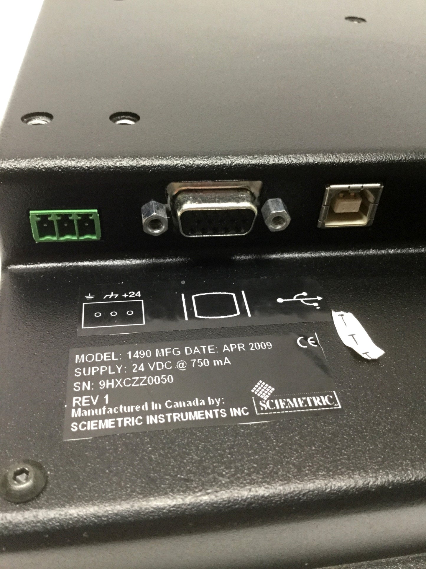 Used SCIEMETRIC 1490 sigPOD Process Monitor 10" Touch Panel Display Interface, 24VDC