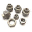Used Lot of 5 Stainless Steel SS 316 Union Fittings, 3/8" FNPT, Class 150, 300 PSI