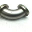 Used Vacuum Flanged Fitting 90 Deg Elbow ID 2.375", Flange OD: 3.73", Stainless Steel