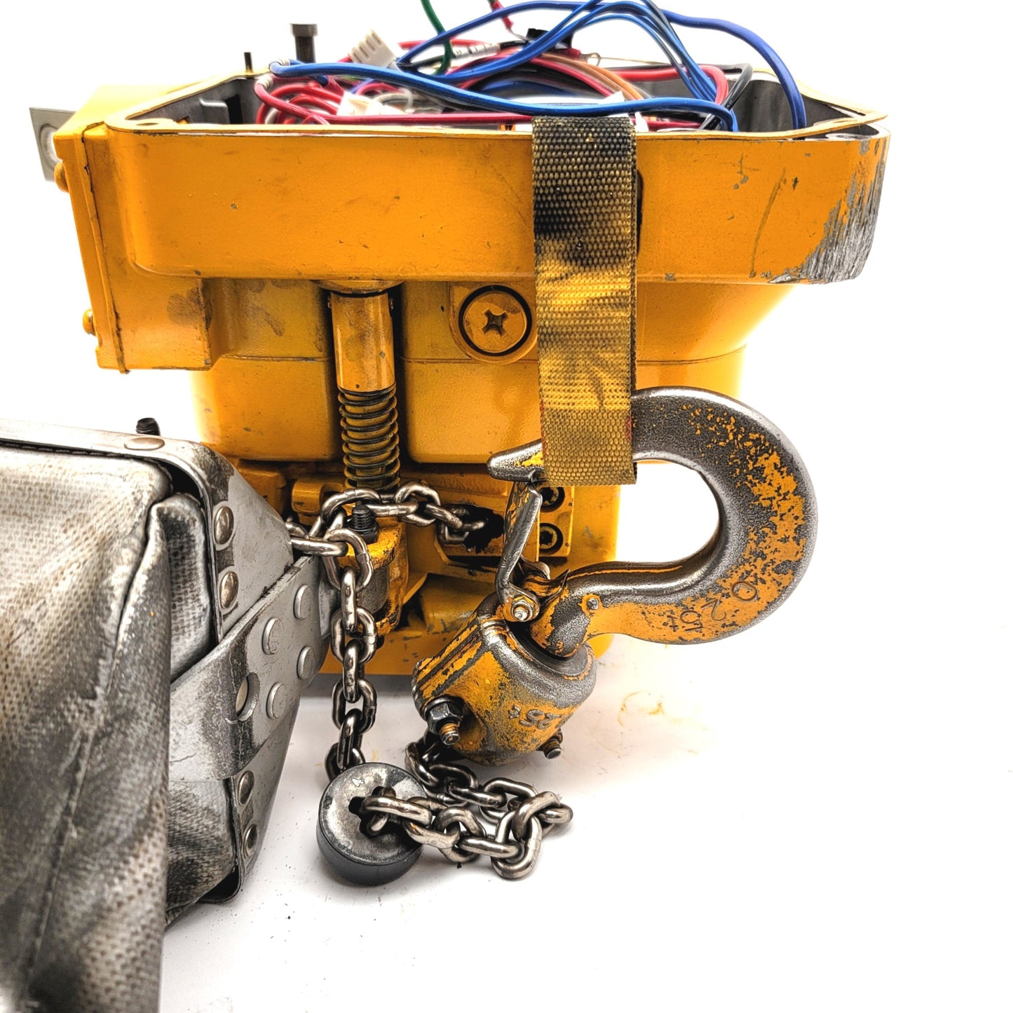 Used Gear Box And Chain Assembly From Harrington NER003SD 1/4 Ton 2-Speed Hoist