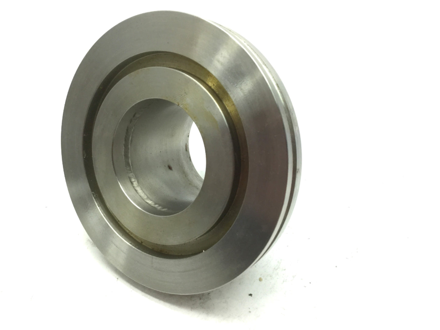 Used Vacuum Flanged Fitting Reducer NW63 to NW40-LP, ID: 38mm, OD1: 95mm, OD2: 54.9mm