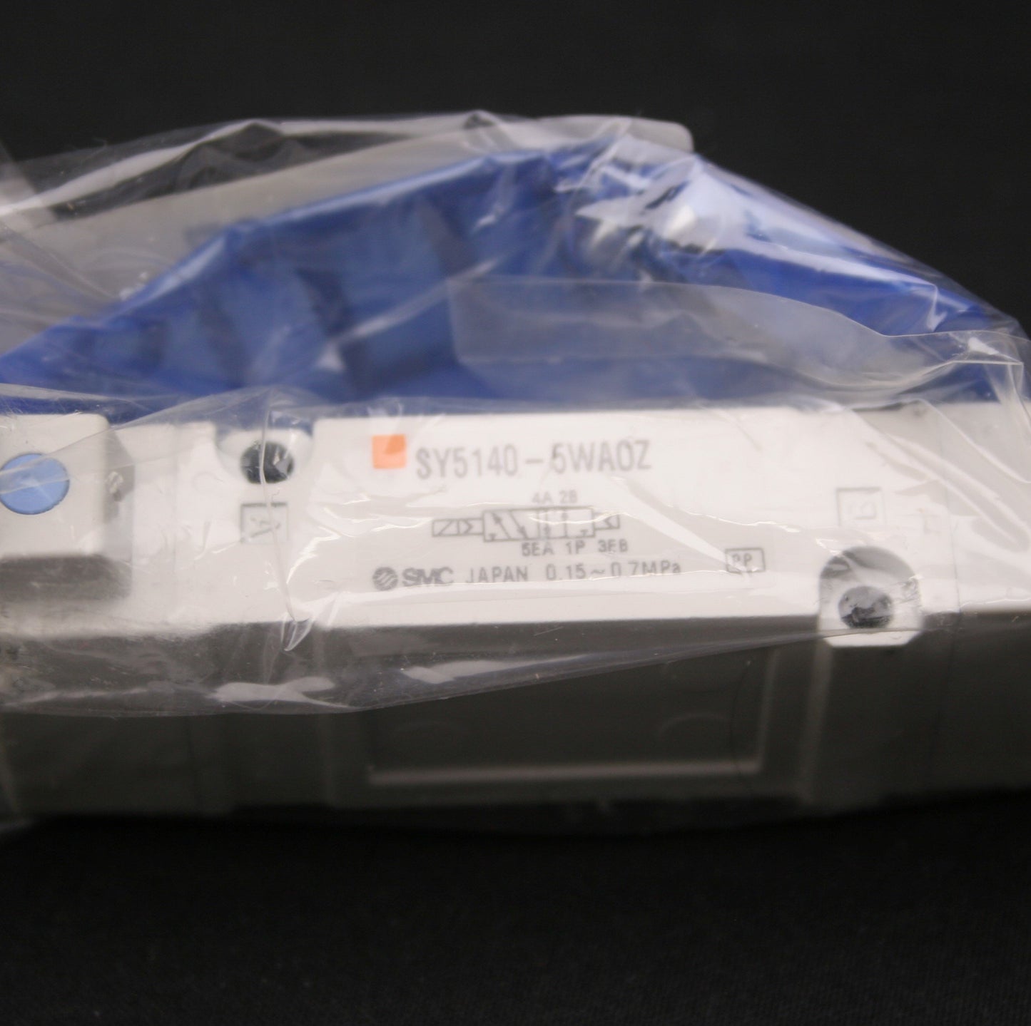 New SMC SY5140-5WAOZ Solenoid Valve, 0.15-0.7MPa, 2 Position Single, 24VDC