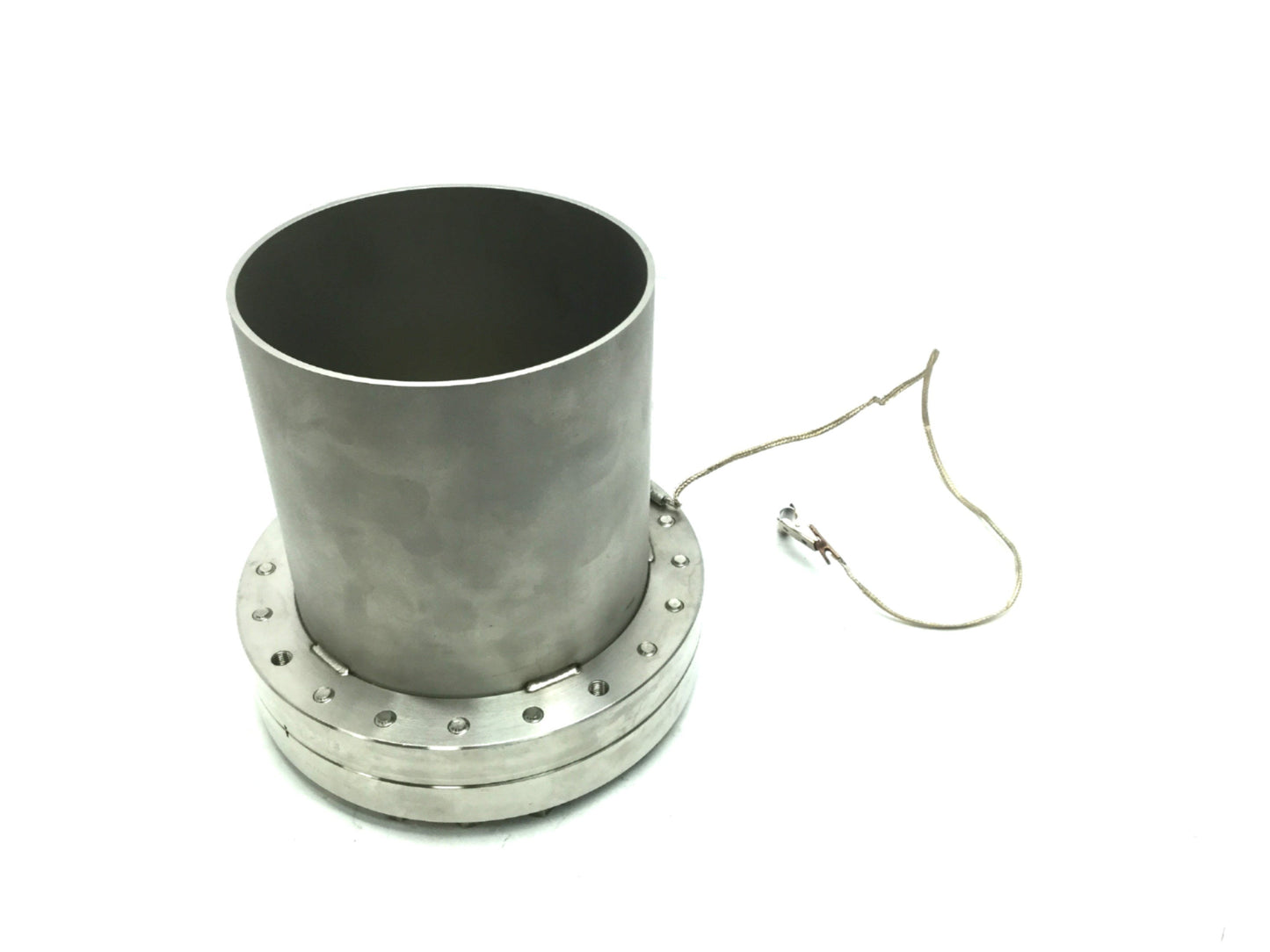 Used MDC F200600 110031 Vacuum Flange DN160CF OD: 8", Pipe OD: 6", Bore: 1.5"
