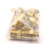 Used Lot of 10 Midland Metal 28223 1/2in x 1/4in Mip Red Hex Nipple, Brass Body