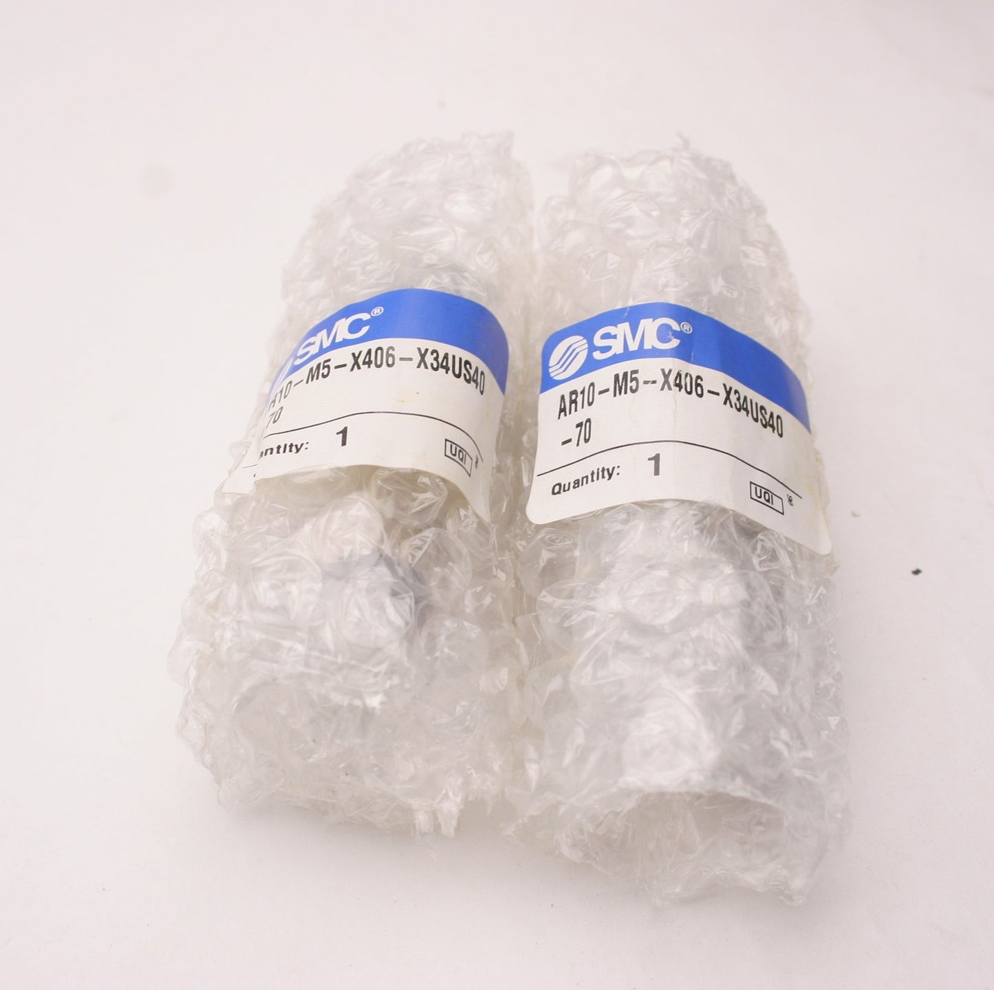 New – Open box Lot of 2 New SMC AR10-M5-X406-X34US40-70 Air Pressure Regulators