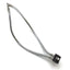 Used Dual Fiber Optic Microscope Light Guide, Gooseneck 5/8" In, 18" L *Bad Fibers*