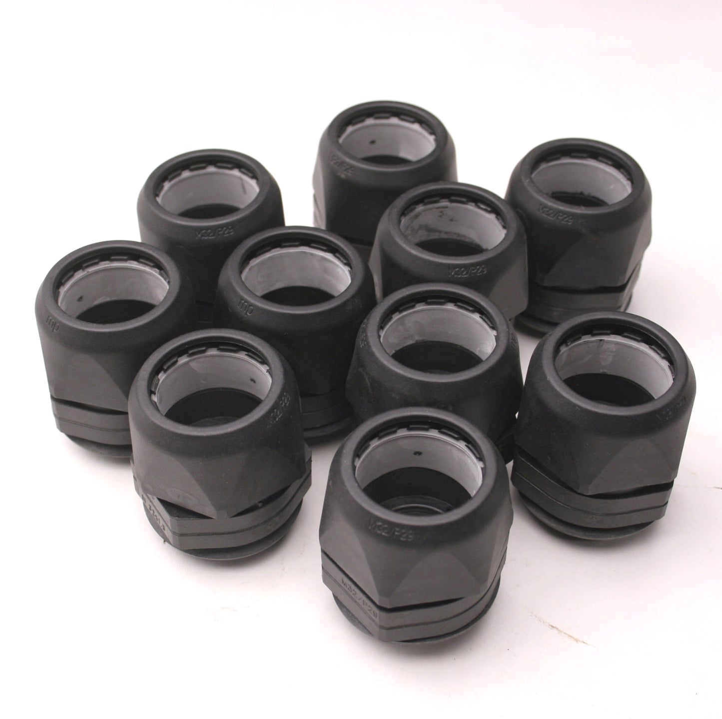 Used Lot of 10 MurrPlastik Type VG Non-Metallic Conduit Fittings, M32/P29, M32x1.5