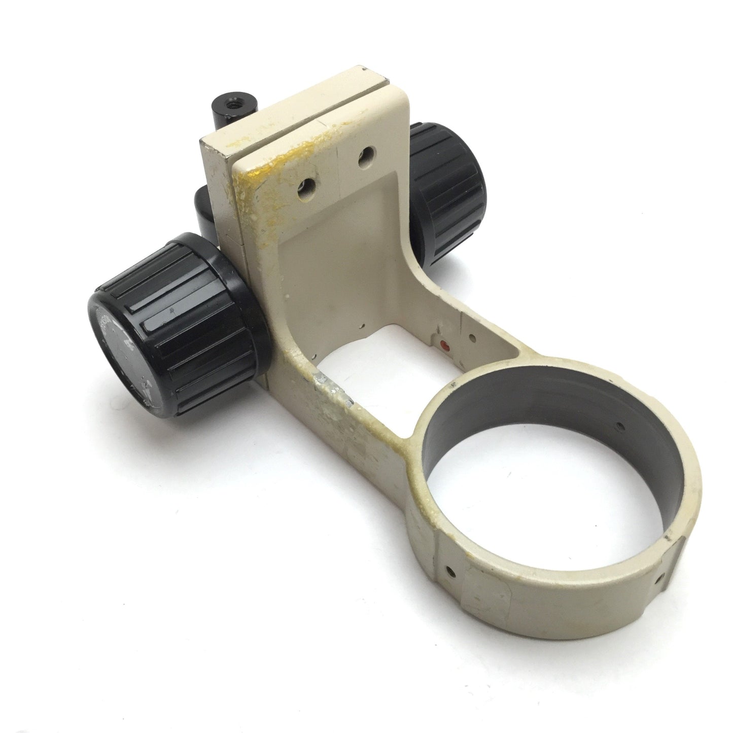 Used Olympus SZ-STB1 Microscope Head Holder Focus Assembly, Travel: 2", *Residue*