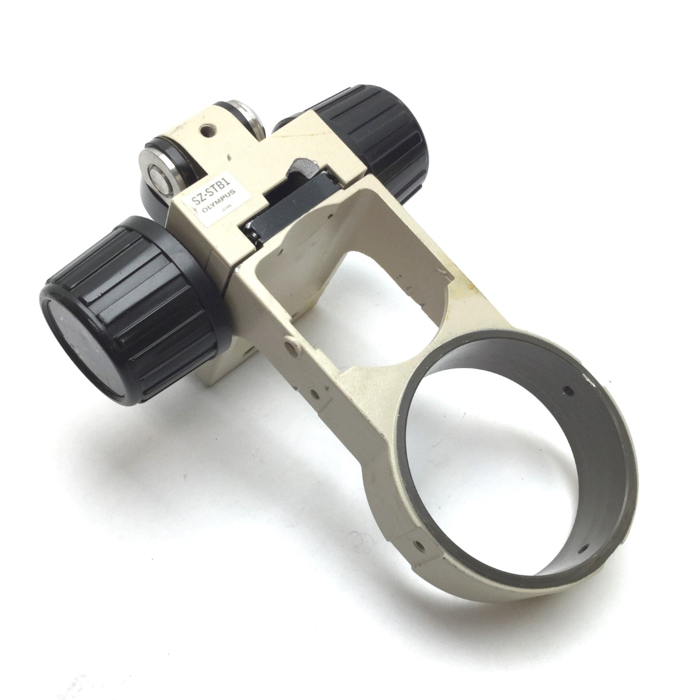 Used Olympus SZ-STB1 Microscope Head Holder Focus Assembly, Travel: 2", *Residue*