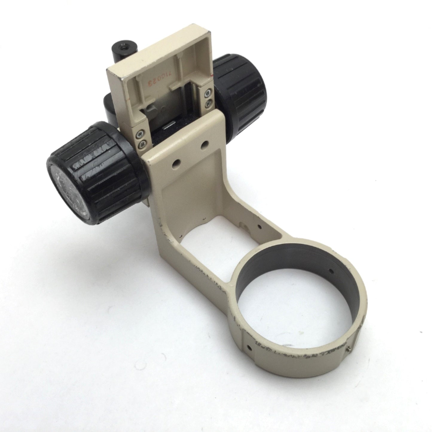 Used Olympus SZ-STB1 Microscope Head Holder Focus Assembly, Travel: 2", *Dented Knob*