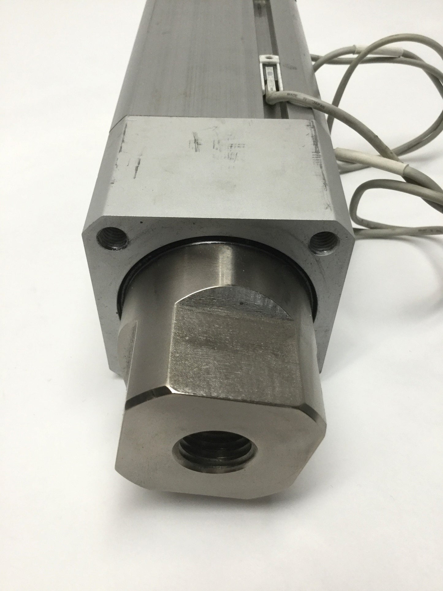 Used SMC MGZR50-75 Double-Power Air Cylinder 50mm Bore, 75mm Stroke, w/Switches