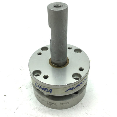 Used Bimba FOS-090.375 Flat-1 Air Cylinder Single Acting 3/8" Stroke, 1-1/16" Bore