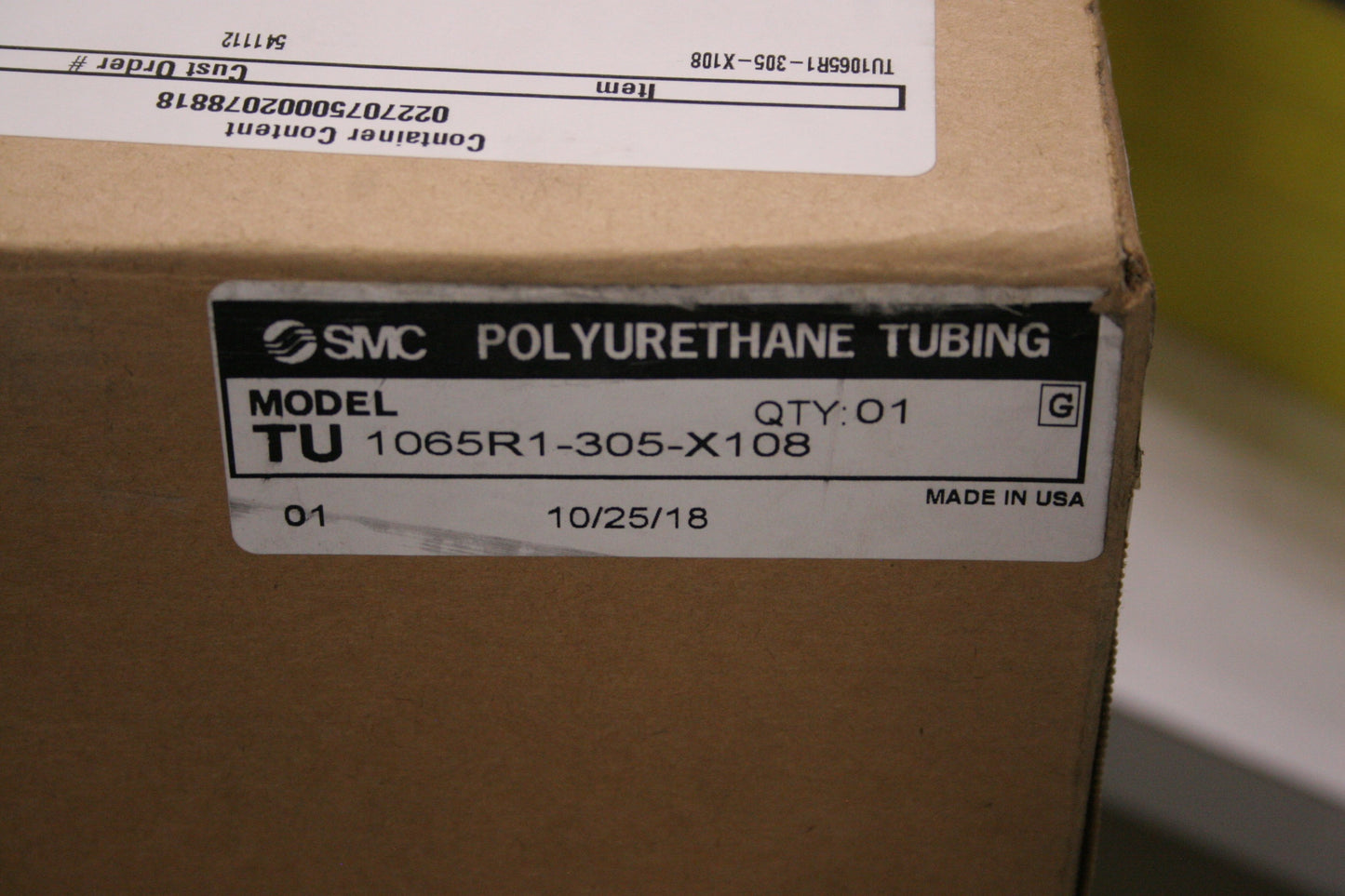 New SMC TU1065R1-305-X108 Red Polyurethane Tubing, 1000 Feet, 10mm OD, 6.5mm ID