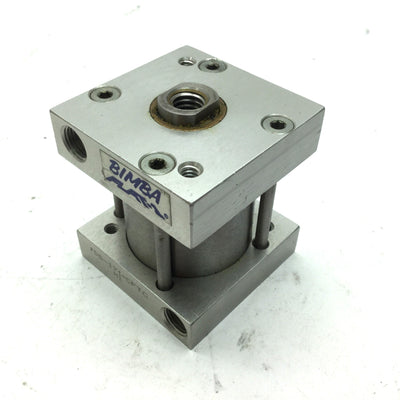 Used Bimba FSS-171-CFTG Flat-1 Square Cylinder Single Acting 1" Stroke 1-1/2" Bore
