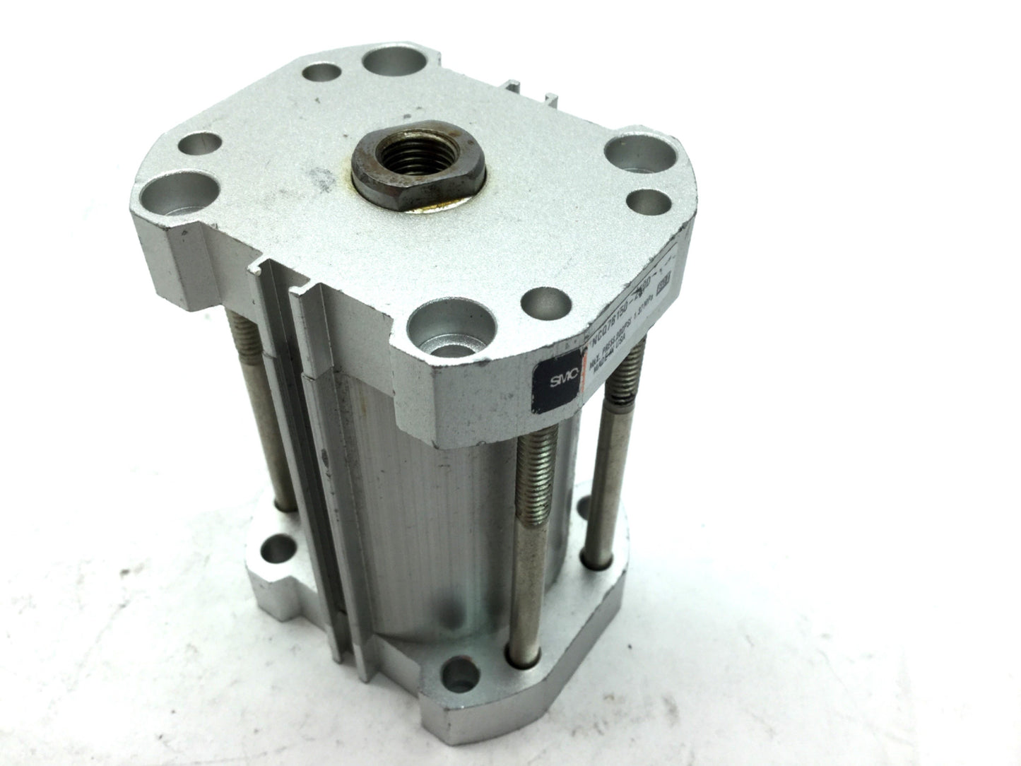 Used SMC NCQ7B150-250D Compact Cylinder, Bore: 1.5", Stroke: 2.5" Ports: 1/8" NPT