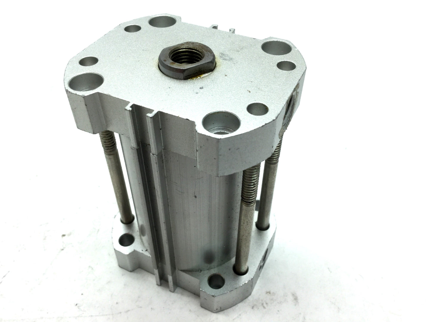 Used SMC NCQ7B150-250D Compact Cylinder, Bore: 1.5", Stroke: 2.5" Ports: 1/8" NPT