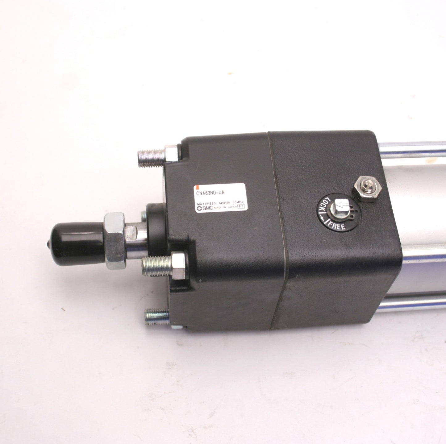 New – Open box SMC CDNADN63-200-D-X1US Tie Rod Pneumatic Air Cylinder & CNA63ND-UA Lock Unit