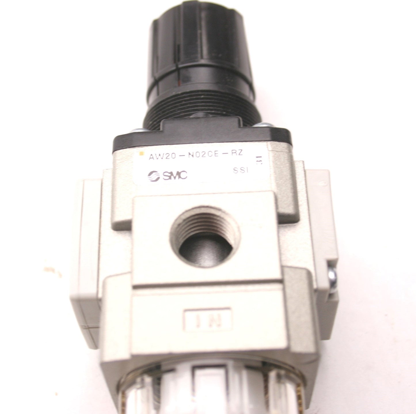 New – Open box SMC AW20-N02CE-RZ Regulator Filter & Bowl, 7-125 PSI, 0-150 Gauge, 1/4" NPT