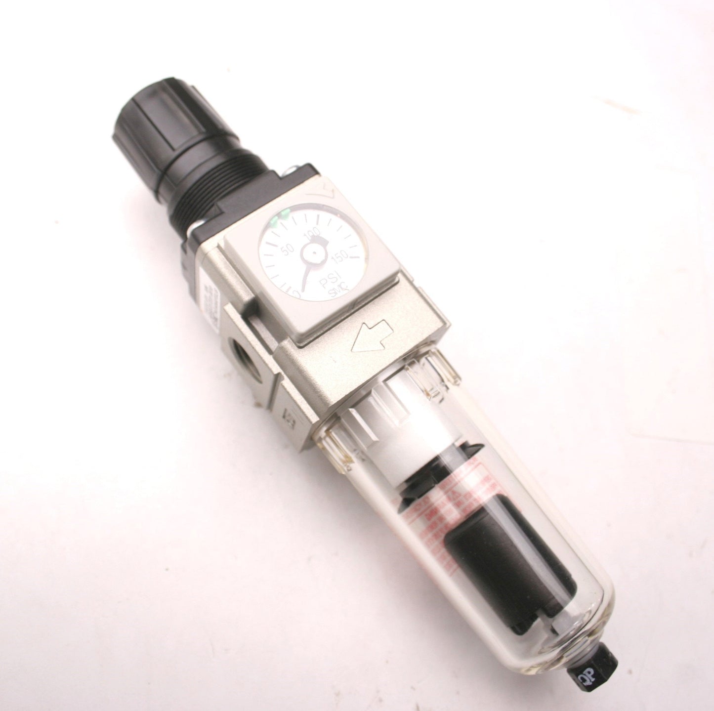 New – Open box SMC AW20-N02CE-RZ Regulator Filter & Bowl, 7-125 PSI, 0-150 Gauge, 1/4" NPT