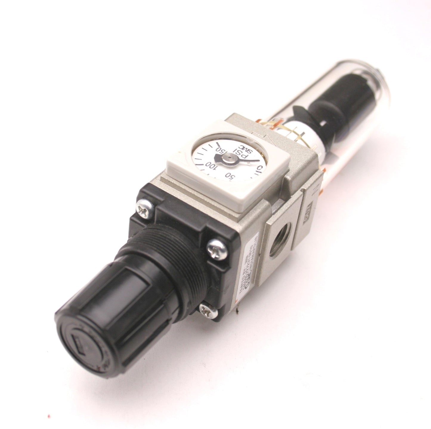 New – Open box SMC AW20-N02CE-RZ Regulator Filter & Bowl, 7-125 PSI, 0-150 Gauge, 1/4" NPT