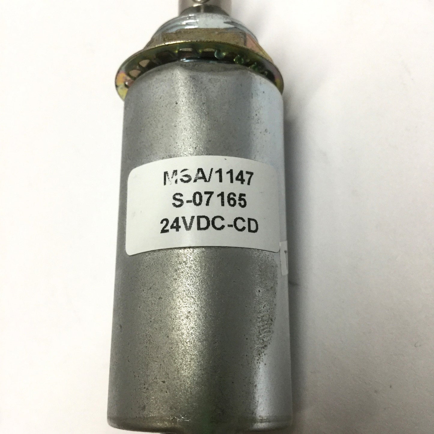 Used Magnet Schultz S-07165 Tubular Push Solenoid 24VDC Continuous Duty, 101oz Hold
