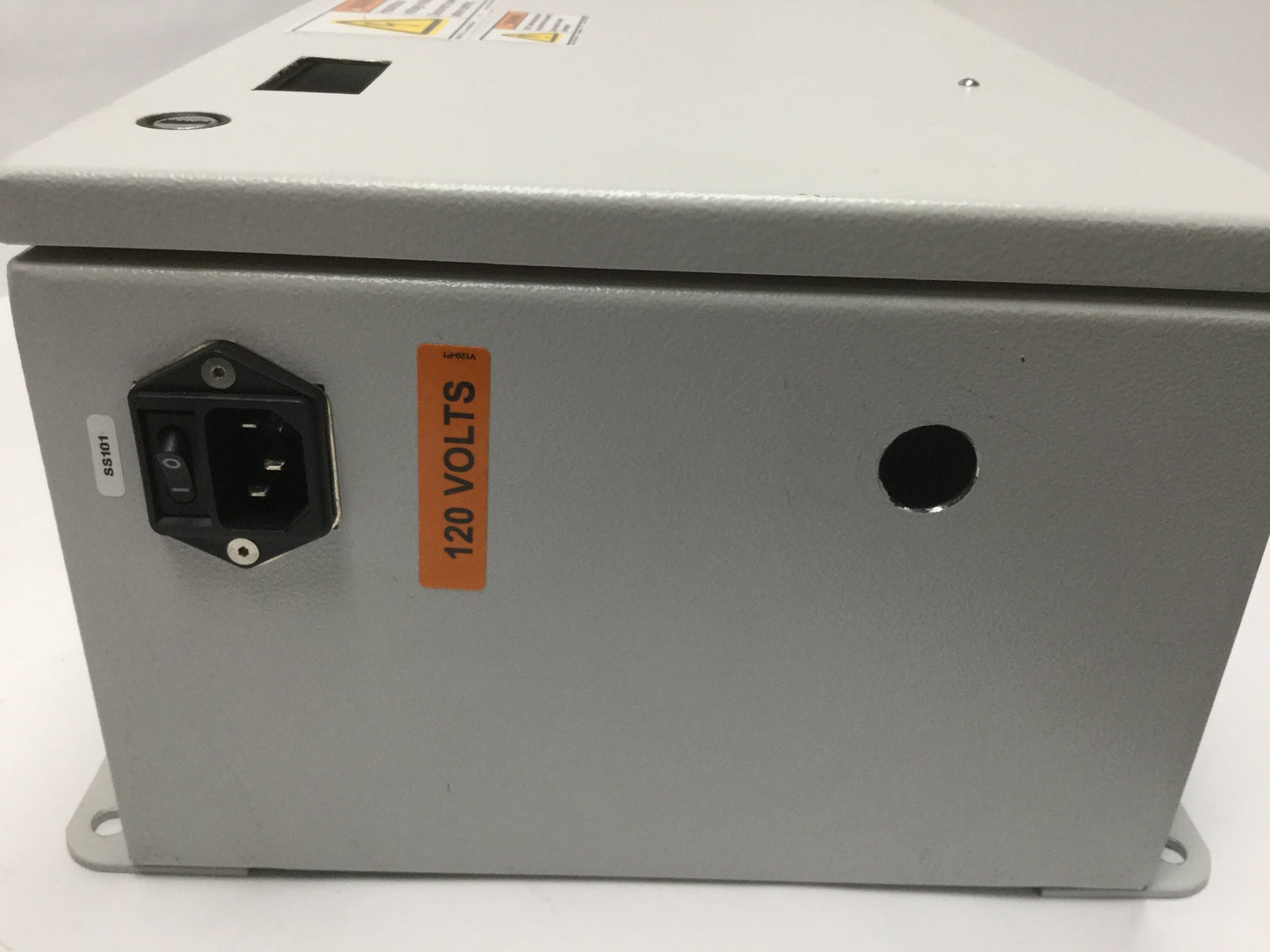 Used Hoffman LHC236016 Steel Electrical Enclosure Box 230mm x 600mm x 160mm *Holes*