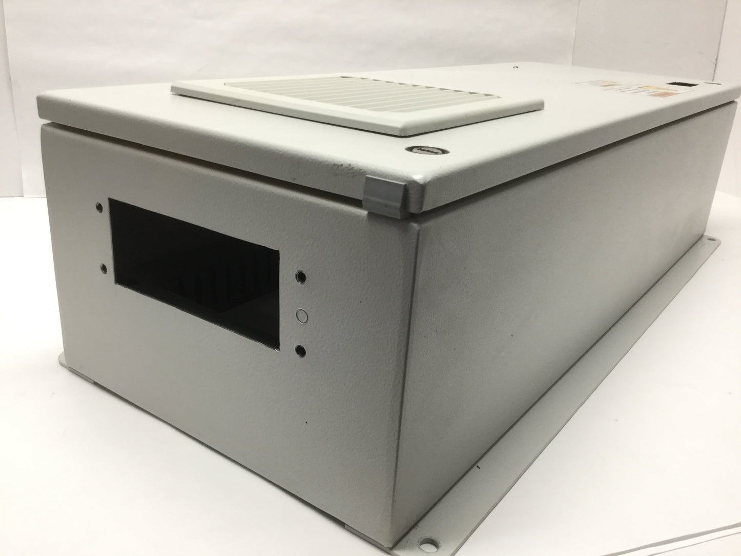 Used Hoffman LHC236016 Steel Electrical Enclosure Box 230mm x 600mm x 160mm *Holes*