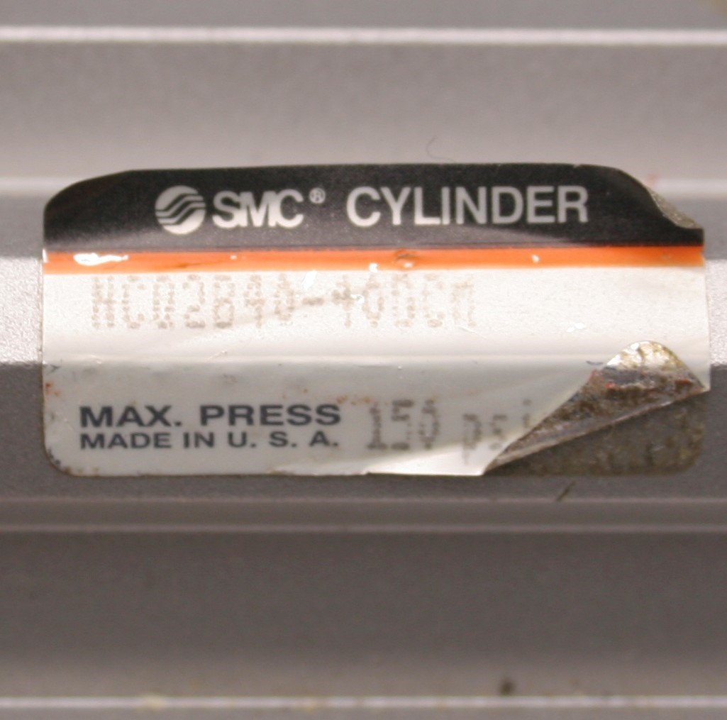 Used SMC NCQ2B40-40DCM Compact Cylinder, Bore: 1.5", Stroke: 1.5" Ports: 1/8" NPT