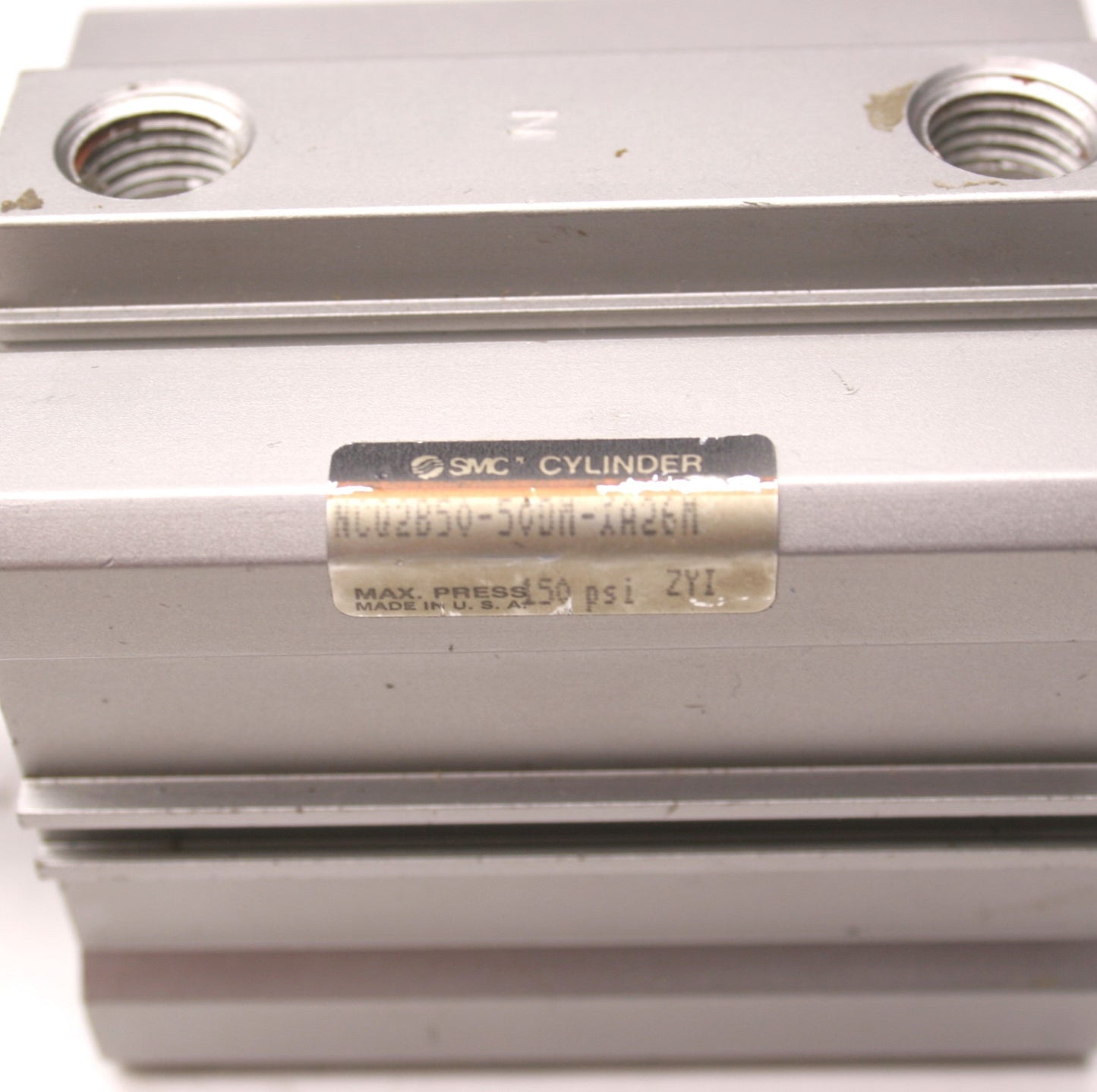 Used SMC NCQ2B50-50DM-XA26M Compact Cylinder, Bore: 2", Stroke: 2" Ports: 1/4" NPT