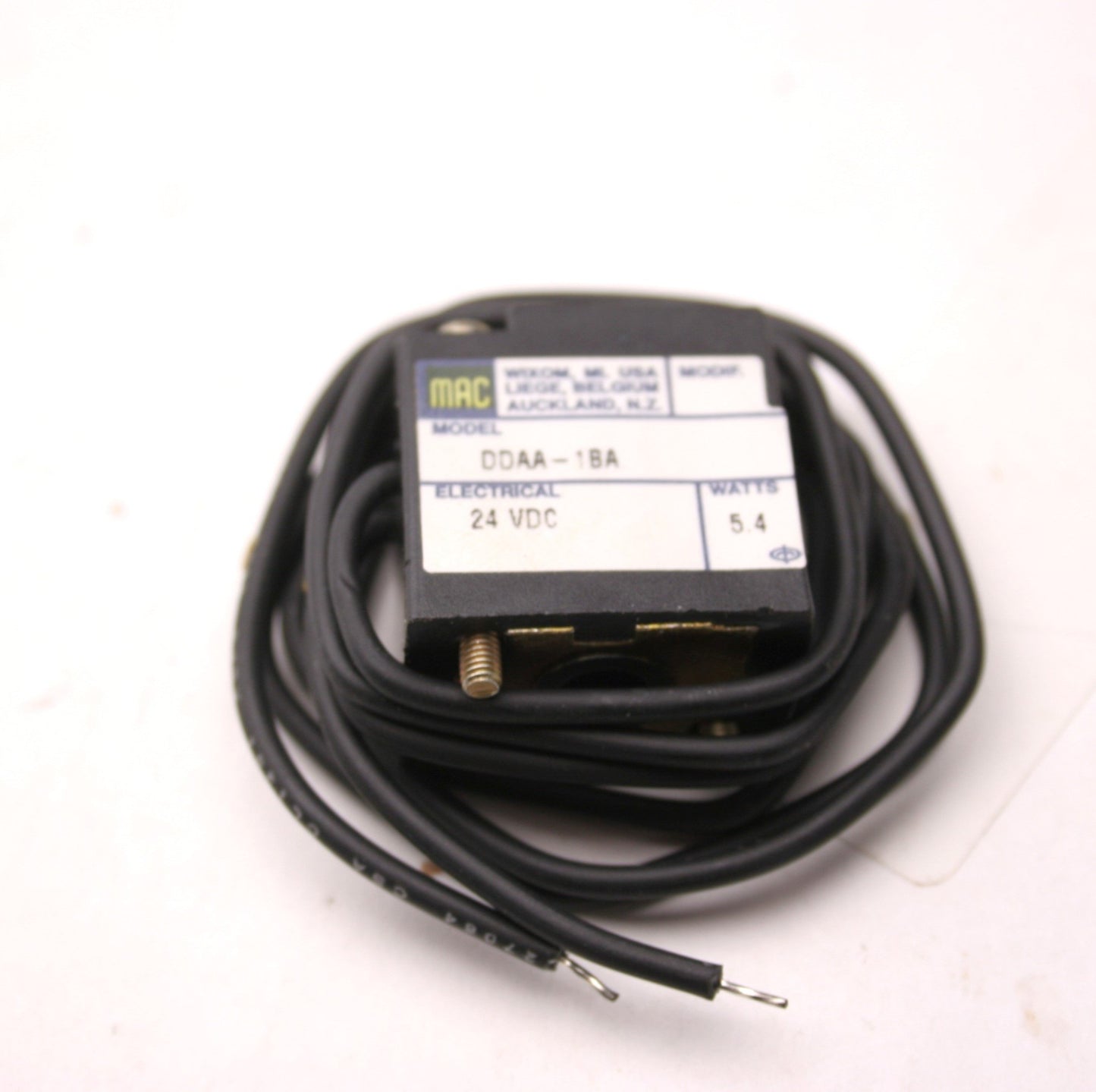 Used MAC DDAA-1BA Solenoid For MAC Valve, Voltage: 24VDC, Power: 5.4W
