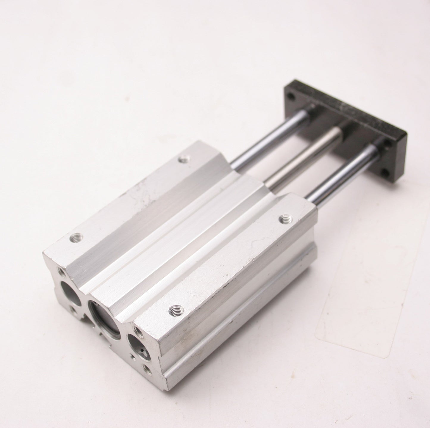 Used SMC MGQL16-50-Y59BS Pneumatic Guided Cylinder 16mm Bore, 50mm Stroke, 145psi