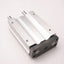 Used SMC MGQL16-50-Y59BS Pneumatic Guided Cylinder 16mm Bore, 50mm Stroke, 145psi