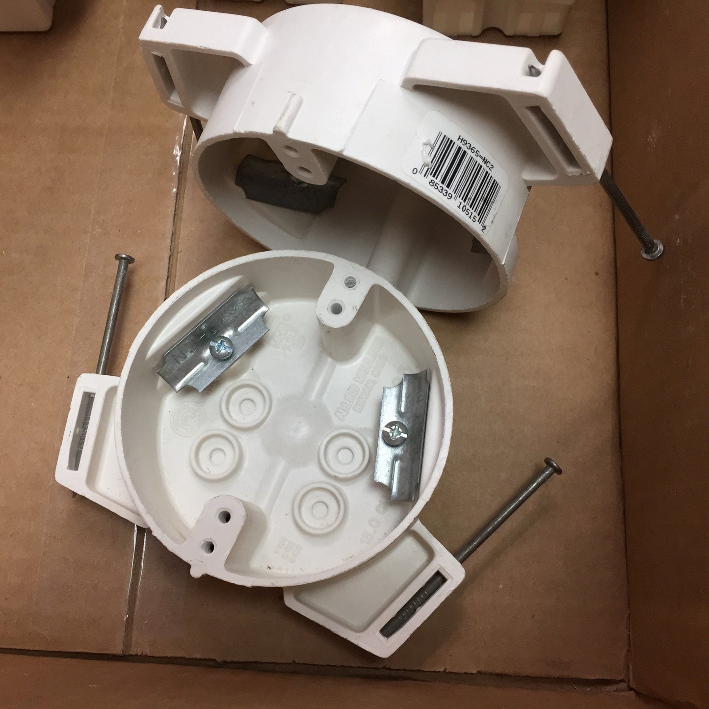 New Lot of New Allied Moulded Electrical Junction Single Double Gang Fiberglass Box