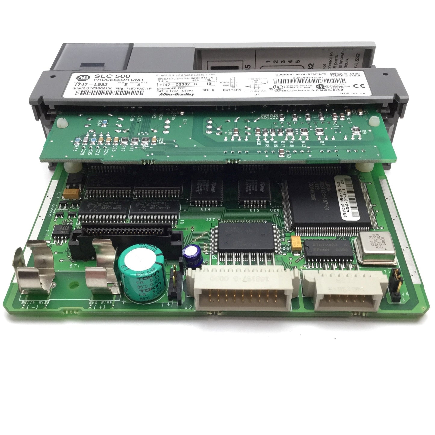 Used Allen Bradley 1747-L532 SLC500 Series PLC Processor Unit, 9-Pin D-Sub, 16k Words