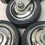 Used Lot of 4 Nansin S-75 Swivel Wheel Caster Ø75 x 25mm (3"x1") 135lb Load Capacity