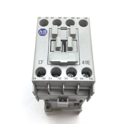 Used Allen Bradley 700-CF400D* Contactor, 4-Pole N/O, Coil: 24VDC, 25A 600VAC